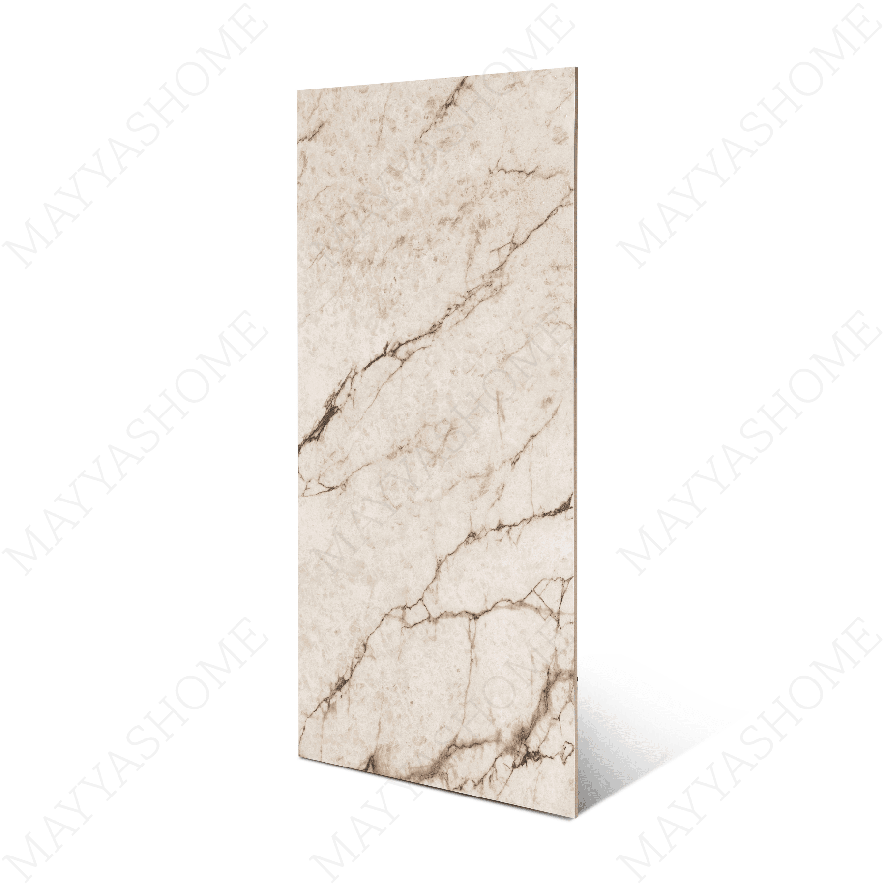 Rociado porcelain tile 60x120cm 9mm thickness, light grey marble look design, durable porcelain tile ideal for modern floors and walls.