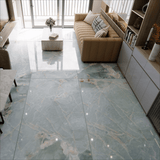 Bluette Onyx Aqua 120x240cm 09mm – Glossy Tile