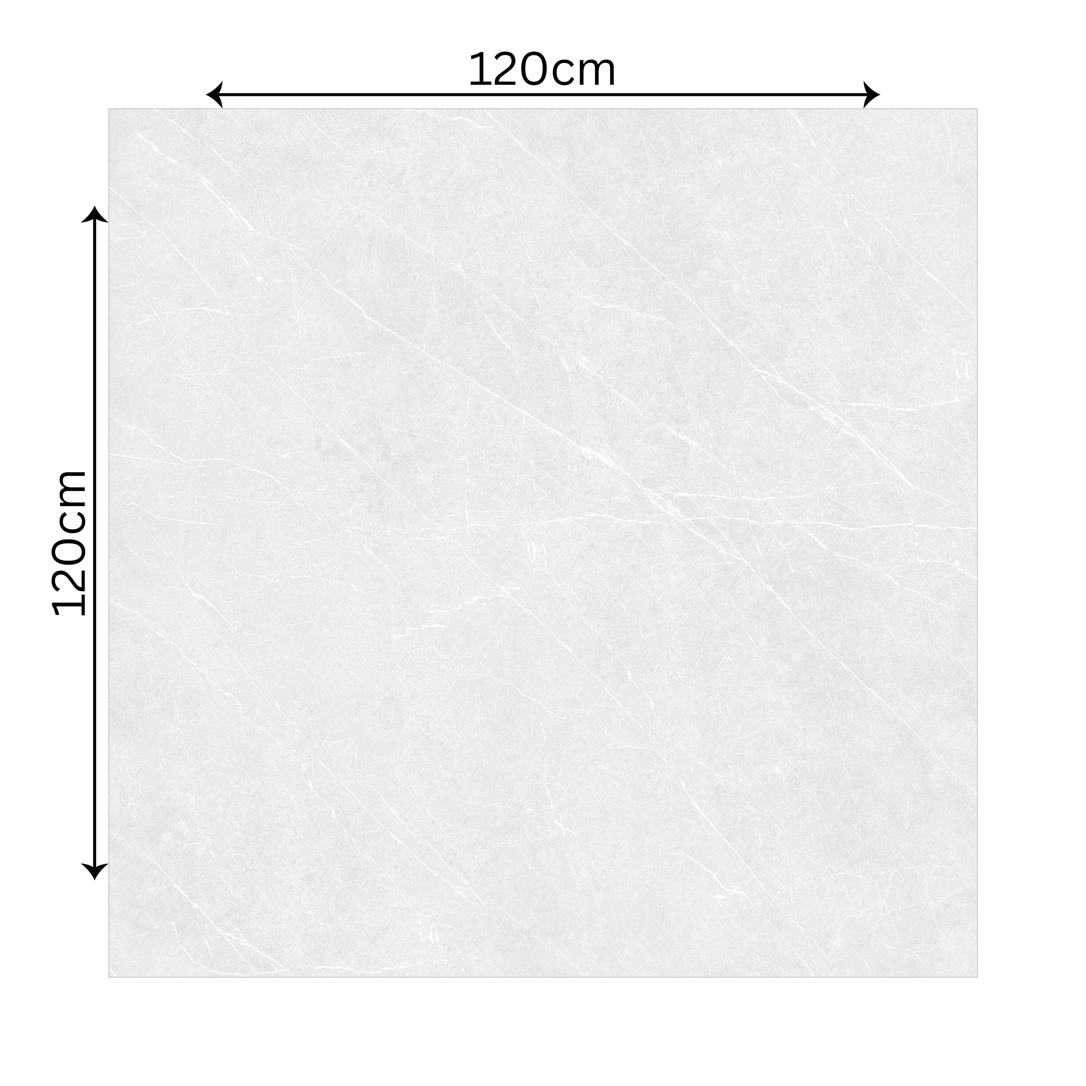 Shop PIETRA BIANCO large format porcelain tiles (120x120cm) with a 9MM glossy finish and marble effect. Durable, scratch-resistant, and easy to install. Perfect for elegant residential and commercial interiors.