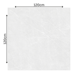 Shop PIETRA BIANCO large format porcelain tiles (120x120cm) with a 9MM glossy finish and marble effect. Durable, scratch-resistant, and easy to install. Perfect for elegant residential and commercial interiors.