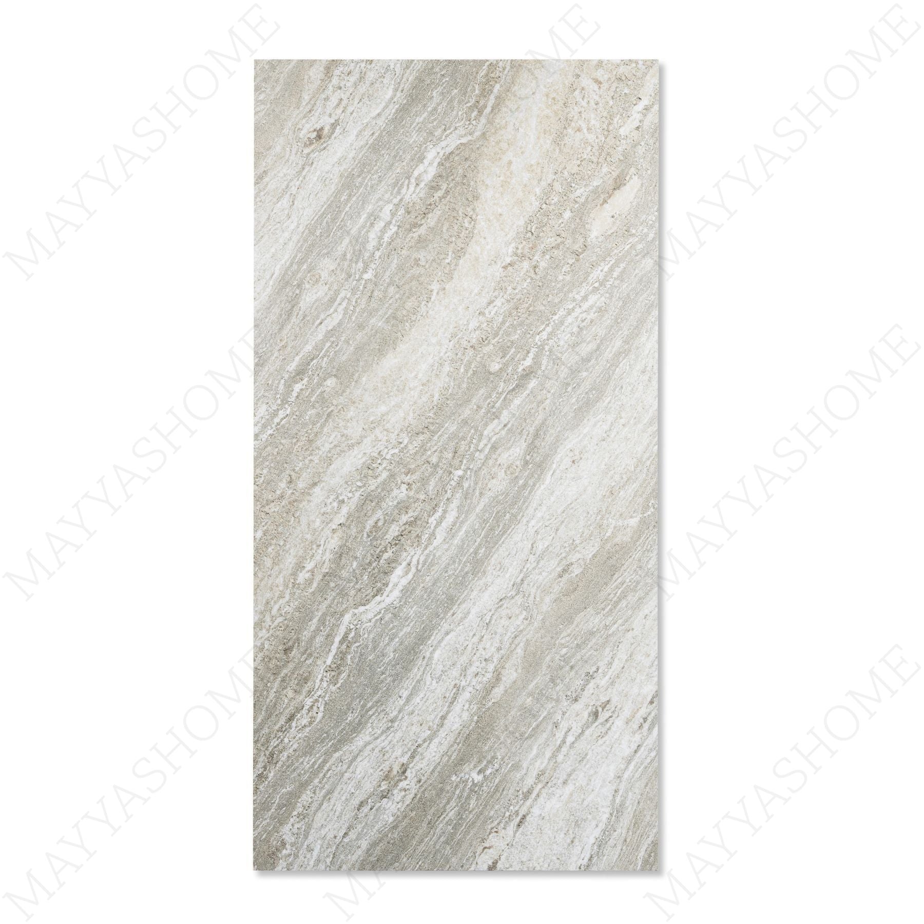 Siena Verde matt stone effect porcelain tile 60x120cm with 9mm thickness features soft green tones and a calm natural matt finish.