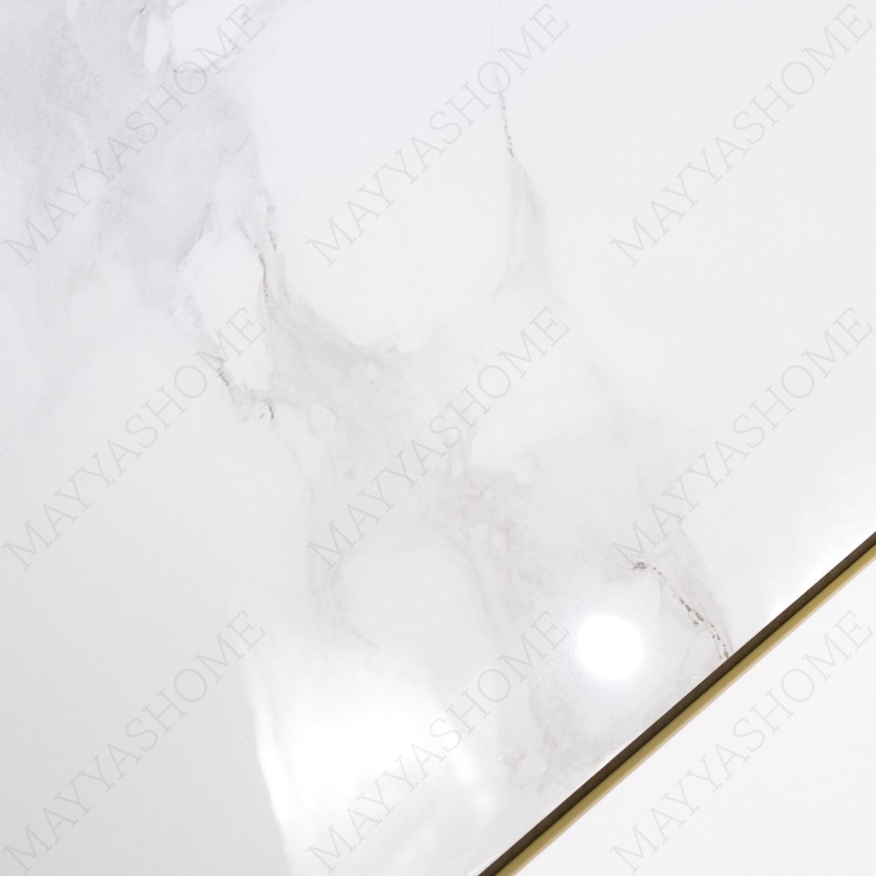 Smoke Statuario glossy marble porcelain tile 60x120cm with 9mm thickness features white base, smoky grey veining and polished finish.