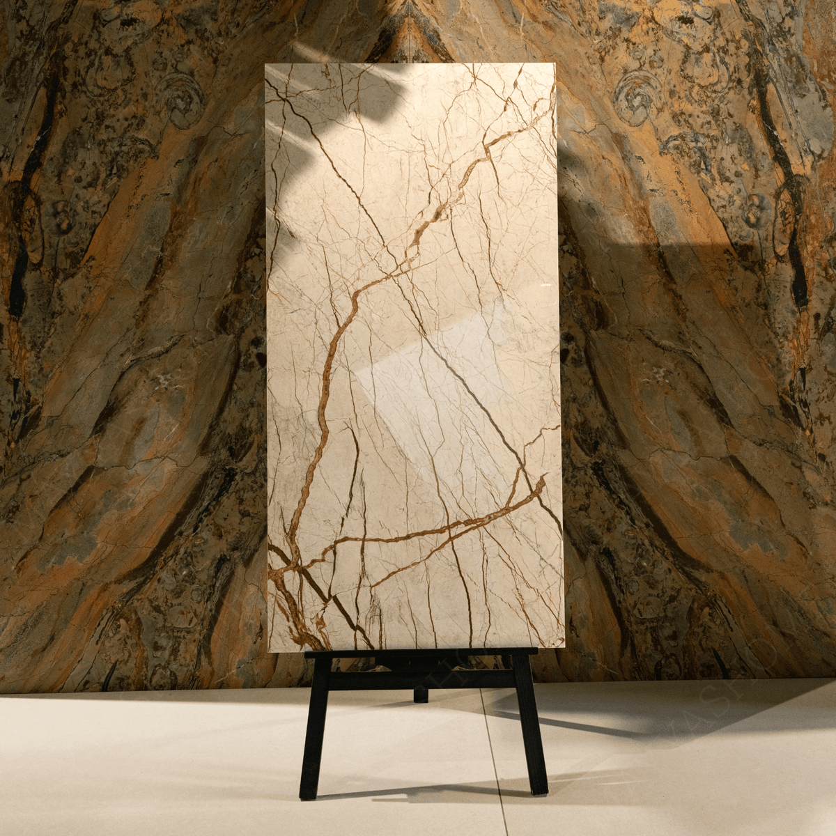 Sofitel porcelain tile 60x120cm 9mm thickness, marble look design, durable porcelain tile ideal for stylish floors and walls.