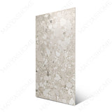 Sparkle Roman Crema porcelain tile with refined stone texture, soft sparkle effect and durable 9mm thickness for luxury spaces.