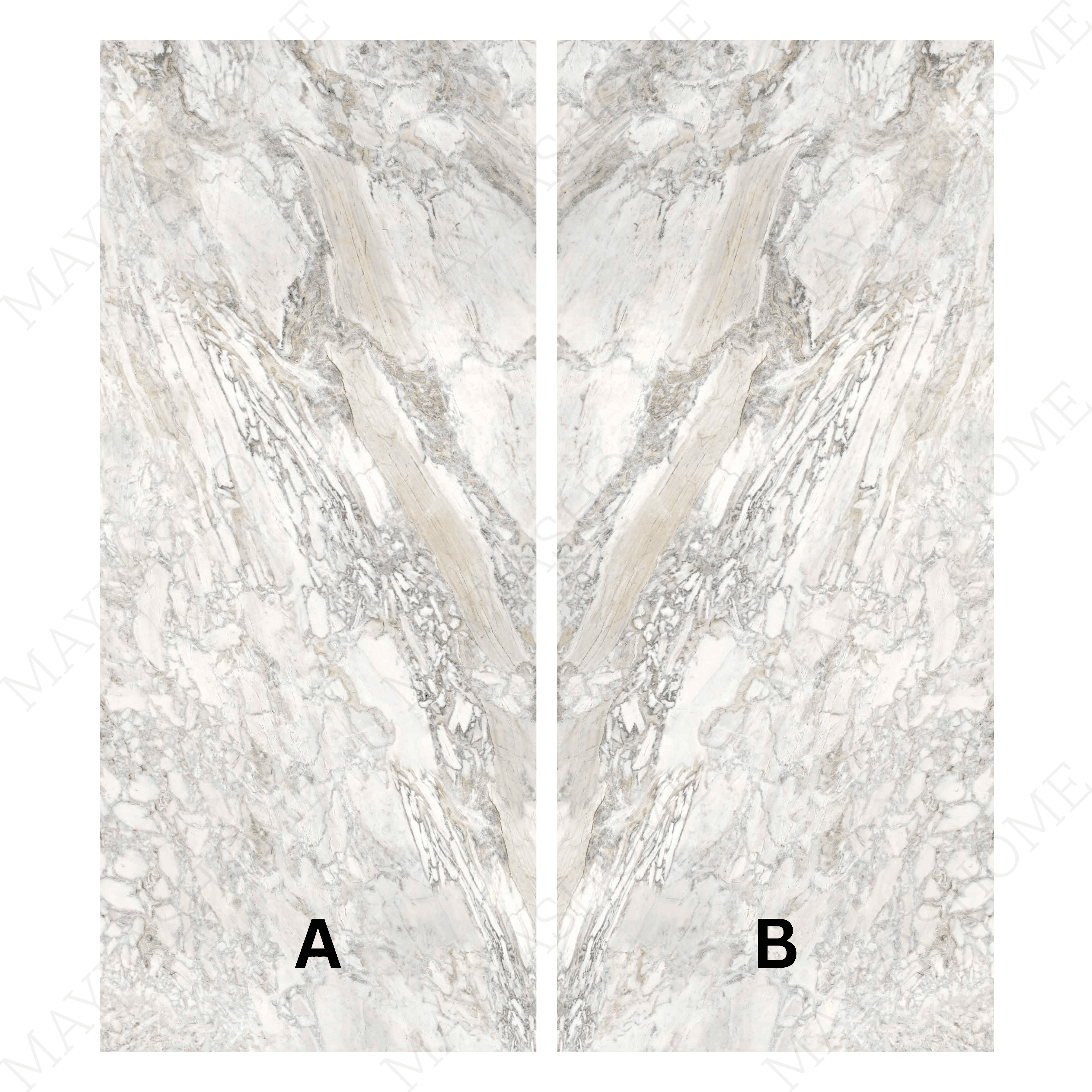  Statuario Elight 120x280cm carving matt porcelain tile with white marble look and grey veining. Perfect for luxury walls and floors.
