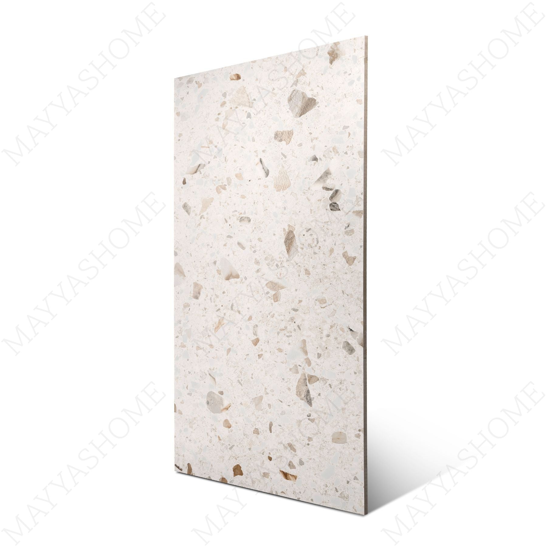 Stone Craft (60x120cm, 09mm) tiles feature a Random Glitter on Matt Special Finish that enhances the natural beauty of Porcelain. Perfect for indoor floors and walls