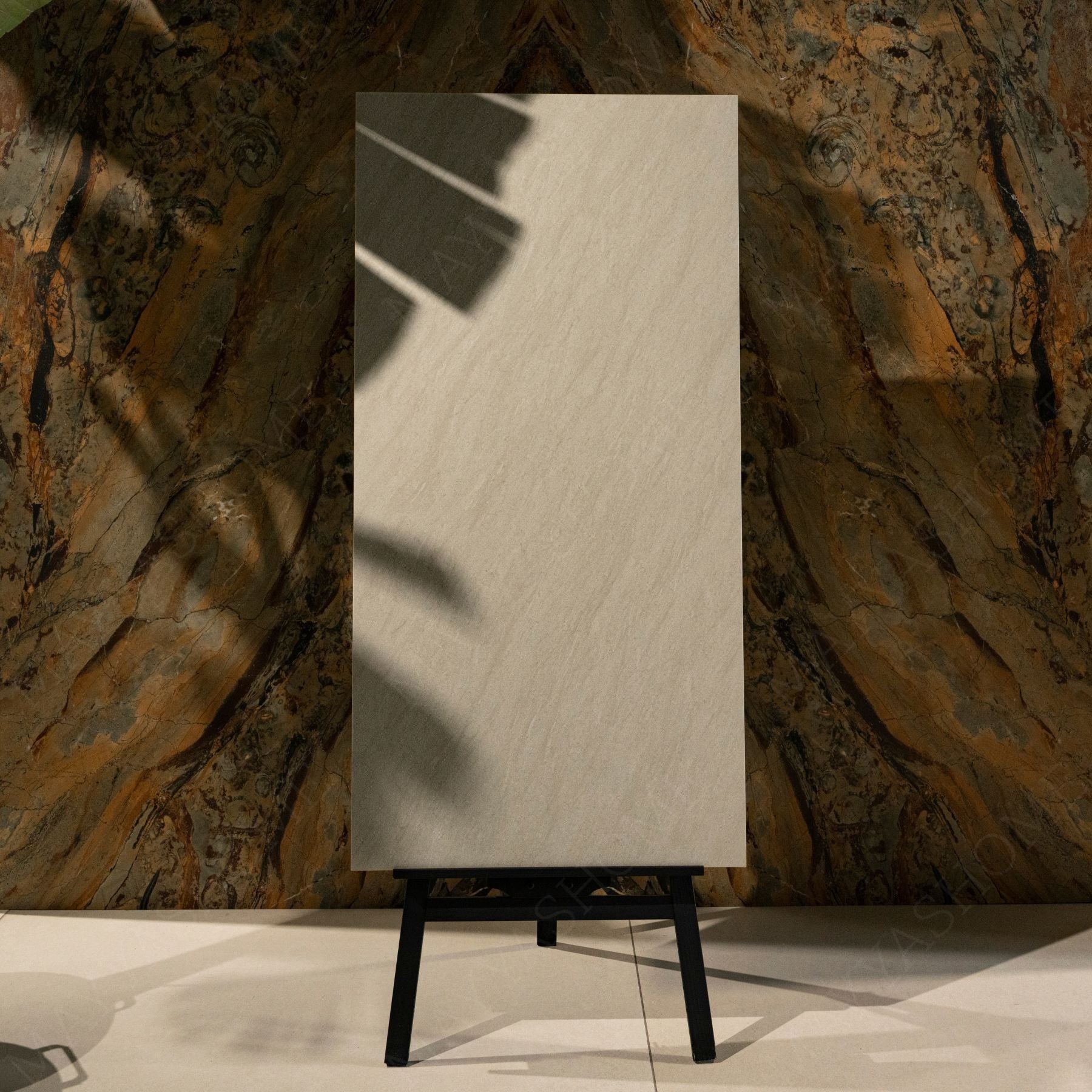 Stonella Crema matt stone effect porcelain tile 60x120cm with 9mm thickness features warm crema tones and a natural matt finish for elegant interiors.