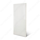 Super White glossy marble effect porcelain tile 60x120cm with 9mm thickness features pure white base, subtle grey veins and polished finish.