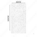 Terrazo Bianco 60x120cm porcelain tile, 20mm thick with R11 rough matt finish. Elegant terrazzo look, ideal for outdoor and high-traffic spaces.
