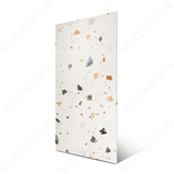 Terrazzo Pastel porcelain tile 60x120cm with 9mm thickness, terrazzo look finish, durable porcelain, ideal for floors and walls.