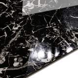 Torondo Negro Grand porcelain tile 60x120cm 9mm thickness, black marble look design, durable porcelain tile for luxury floors and walls.