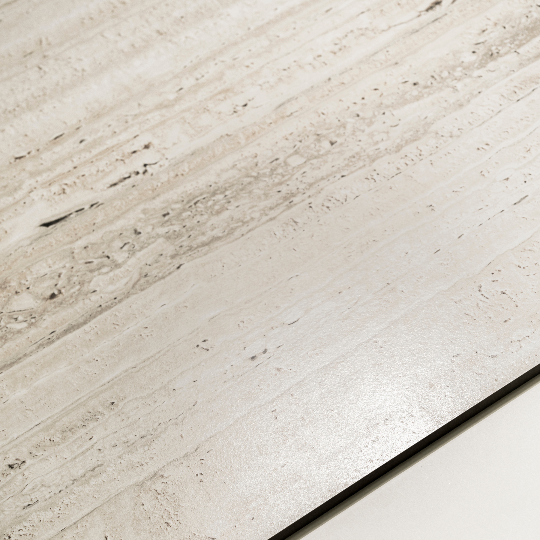 Travertine Latte porcelain tile 80x60cm 9mm thickness, beige travertine look design, durable porcelain tile for elegant floors and walls.