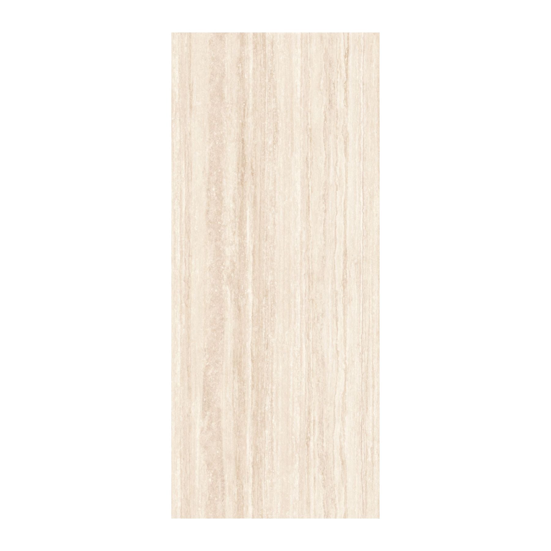 Travertino Angel Lush Crisp Colorbody porcelain slab 120x280cm, 9mm thick, with a natural travertine look for elegant floors, walls and modern interiors.