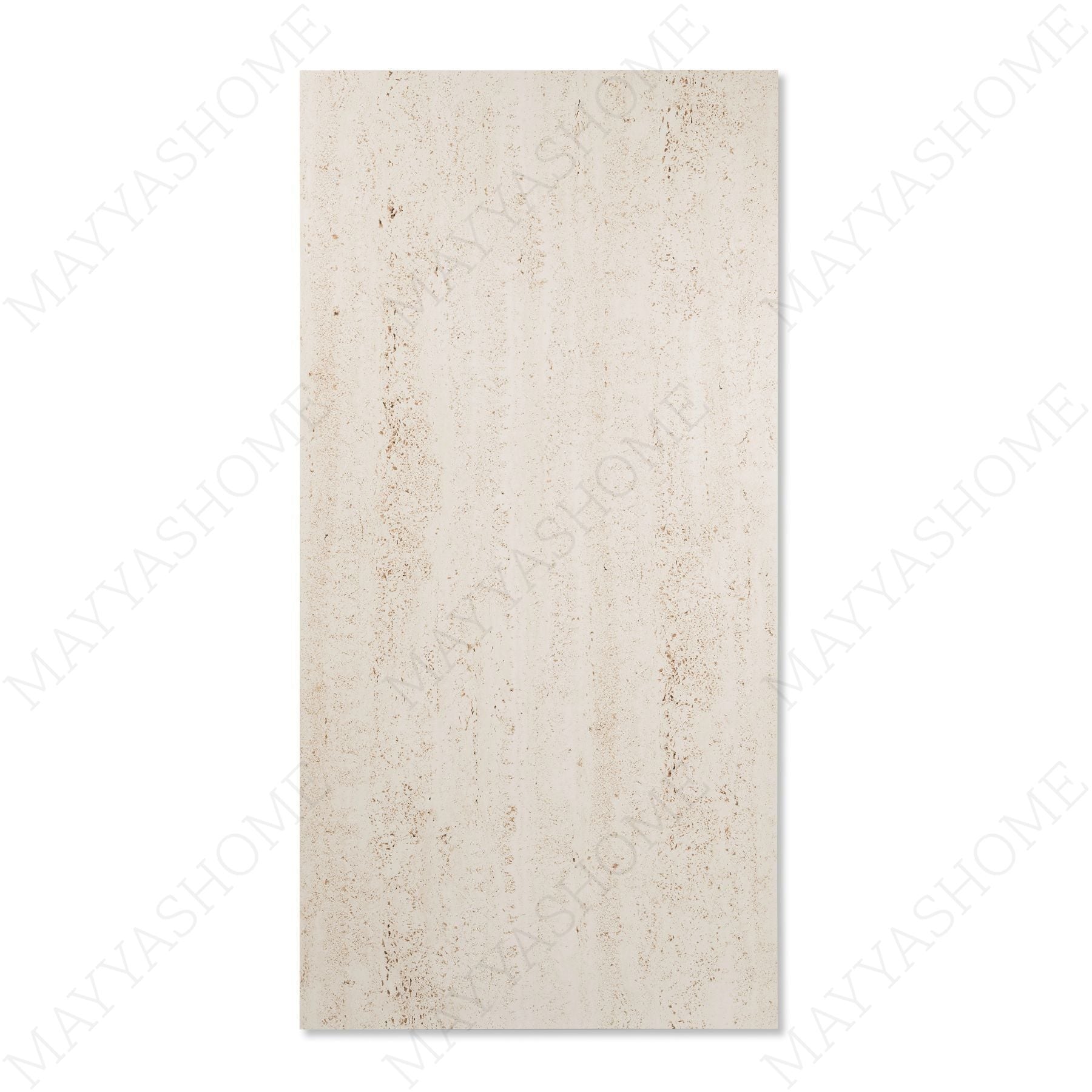 Travertino Beige matt porcelain tile 60x120cm with 9mm thickness features warm beige tones, travertine stone texture and natural matte finish.