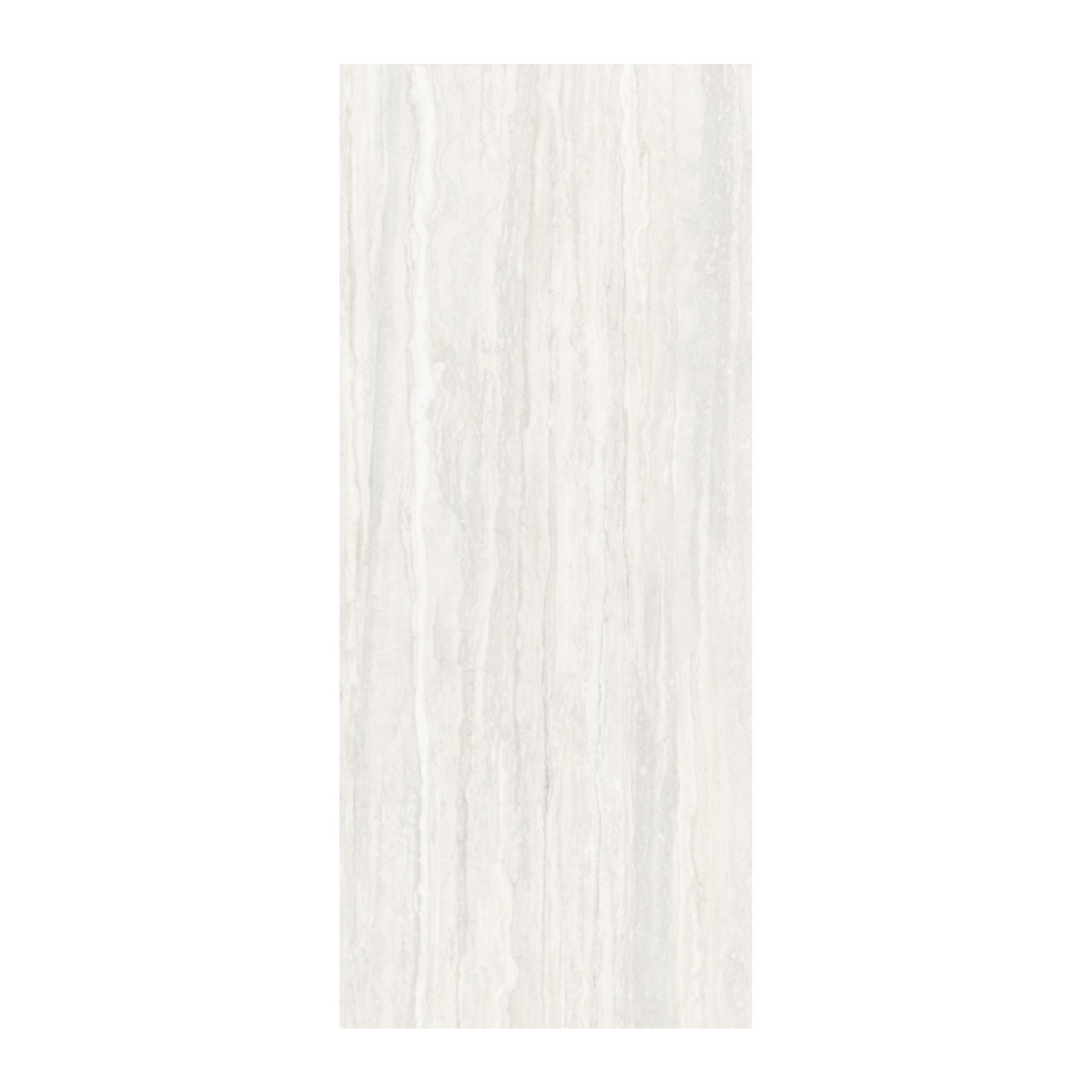 Travertino Silver matt porcelain slab in 120x280cm with 6mm thickness, offering a refined travertine look for premium floors, walls and luxury interiors.