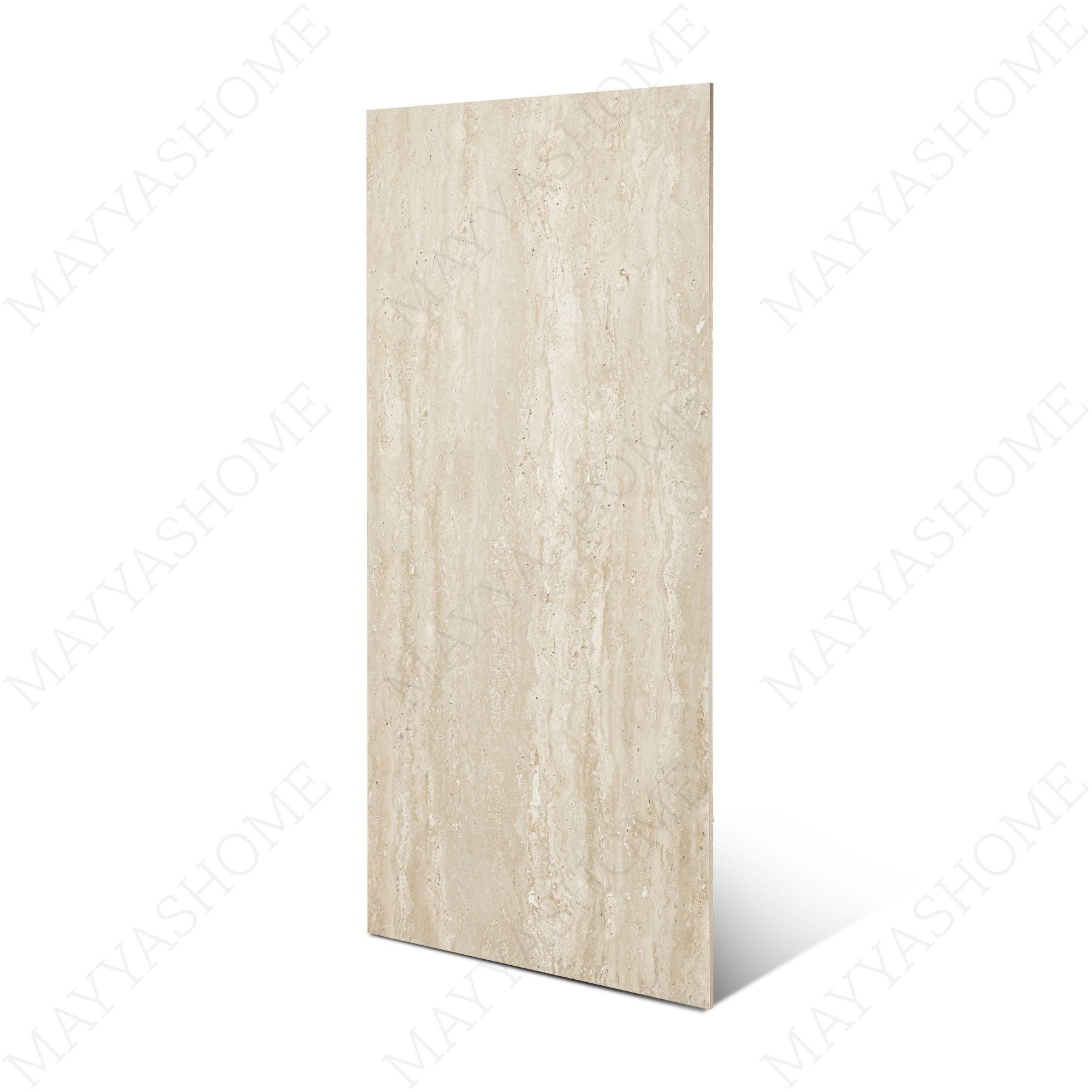 Treviso Beige matt marble effect porcelain tile 60x120cm with 9mm thickness features warm beige tones, soft veining and smooth finish.