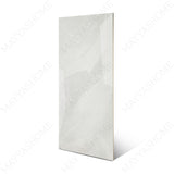 Unica White glossy marble effect porcelain tile 60x120cm with 9mm thickness features bright white tones, subtle marble veining and polished finish.
