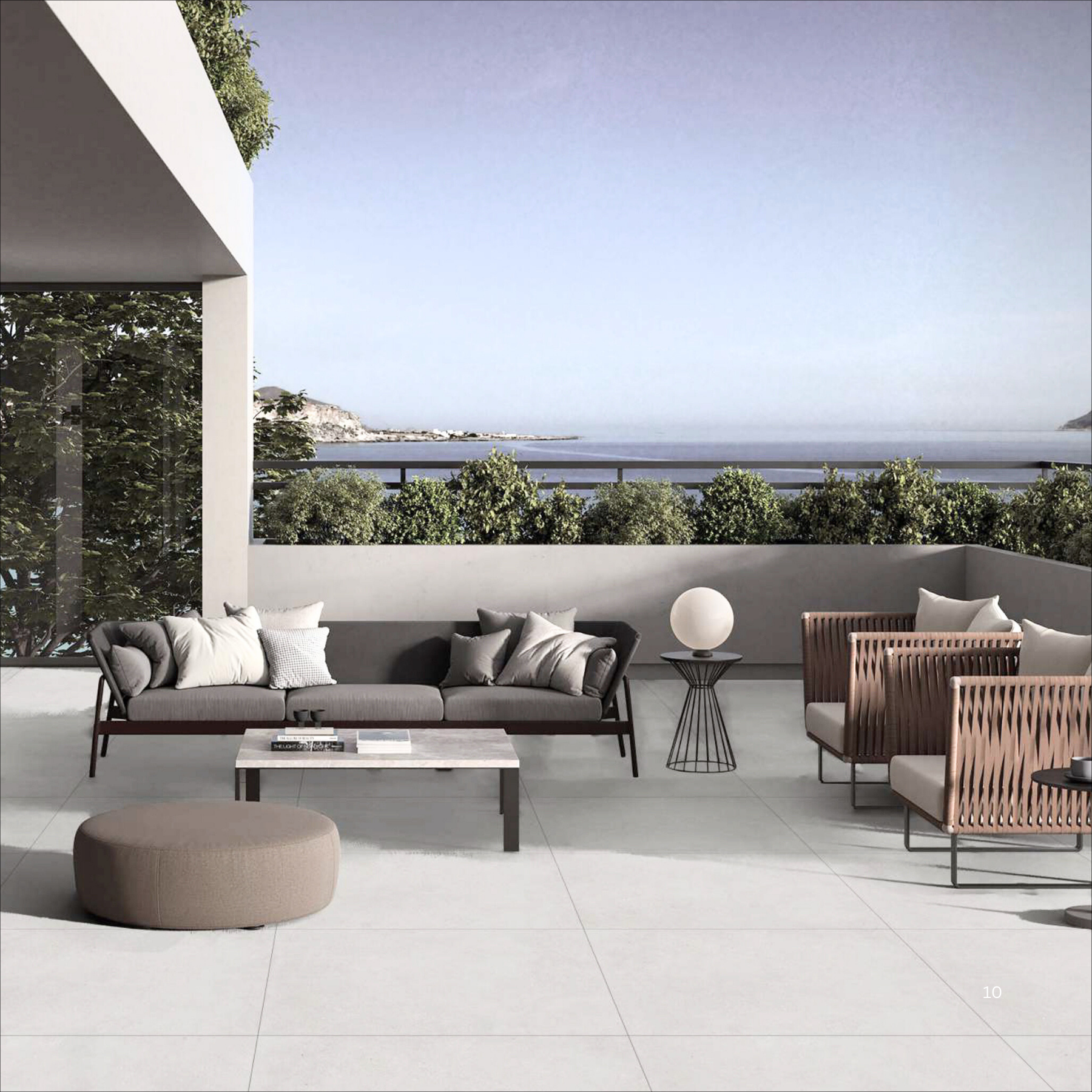 Urban Stone Bianco 60x120cm porcelain tile, 20mm thick with R11 slip-resistant rough matt finish. Elegant stone look, perfect for outdoor spaces.