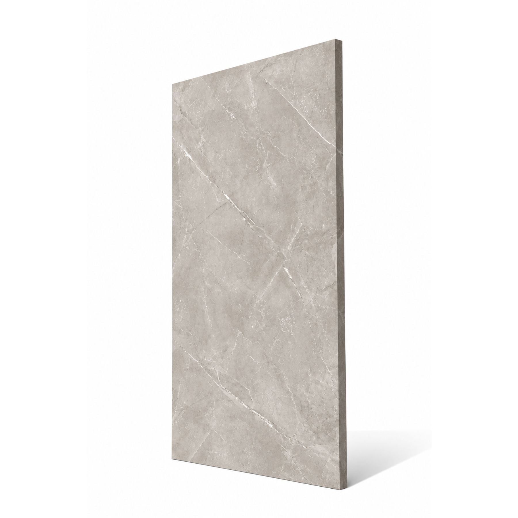 Vitra Grey Crystal Polish Colorbody porcelain slab 120x280cm, 9mm thick, featuring Random 02 grey stone look for premium floors, walls and modern interiors.