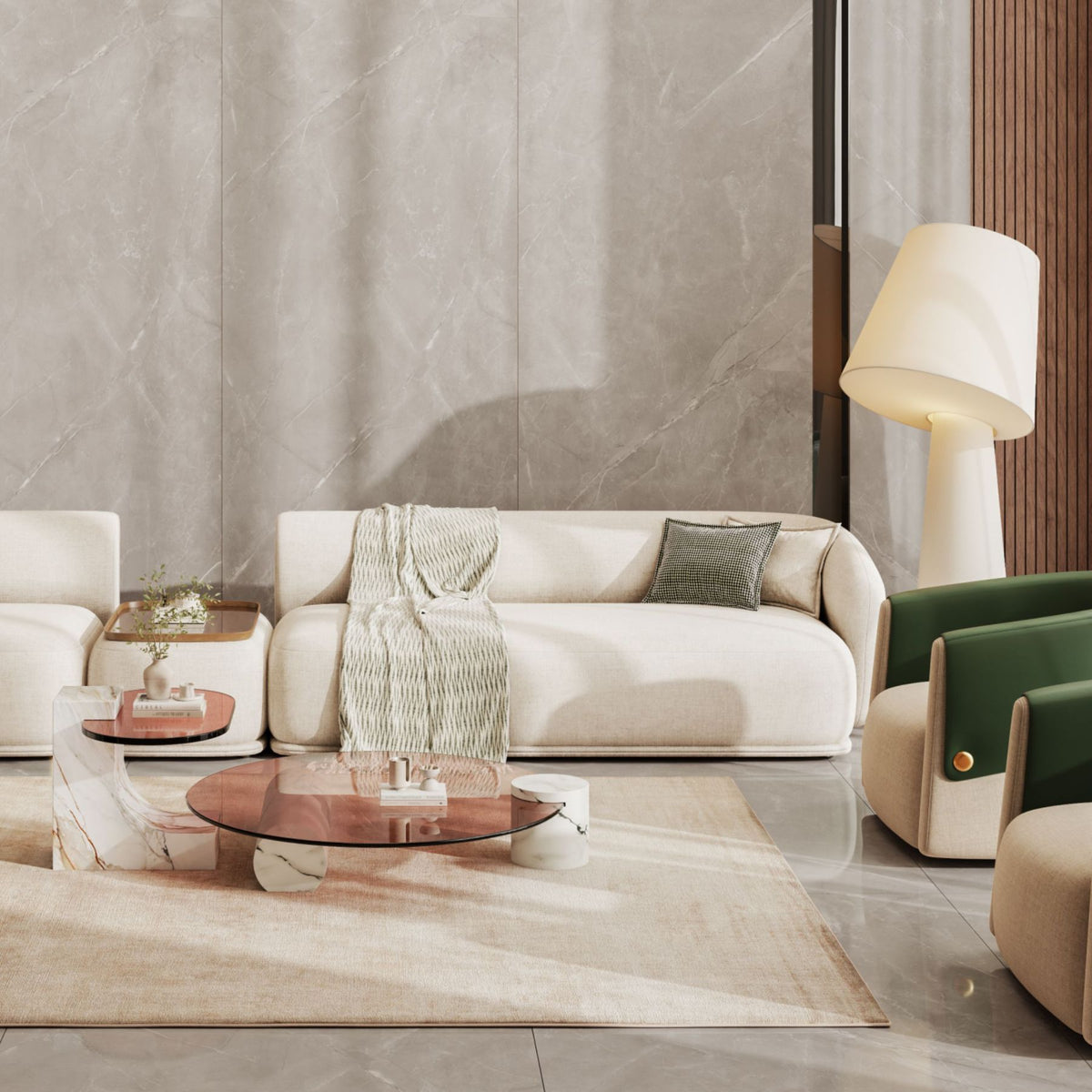 Vitra Grey Crystal Polish Colorbody porcelain slab 120x280cm, 9mm thick, featuring Random 02 grey stone look for premium floors, walls and modern interiors.