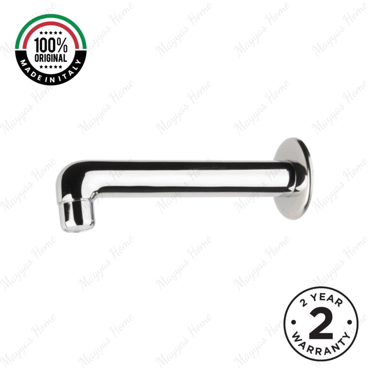 Wall mounted fixed washbasin spout with G1/2 male connection and flow limiter compatibility. Ideal for commercial, hospitality and residential bathrooms in UAE.