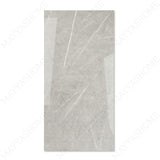 William Grey glossy marble porcelain tile 60x120cm with 9mm thickness features elegant grey tones, subtle veining and polished surface.