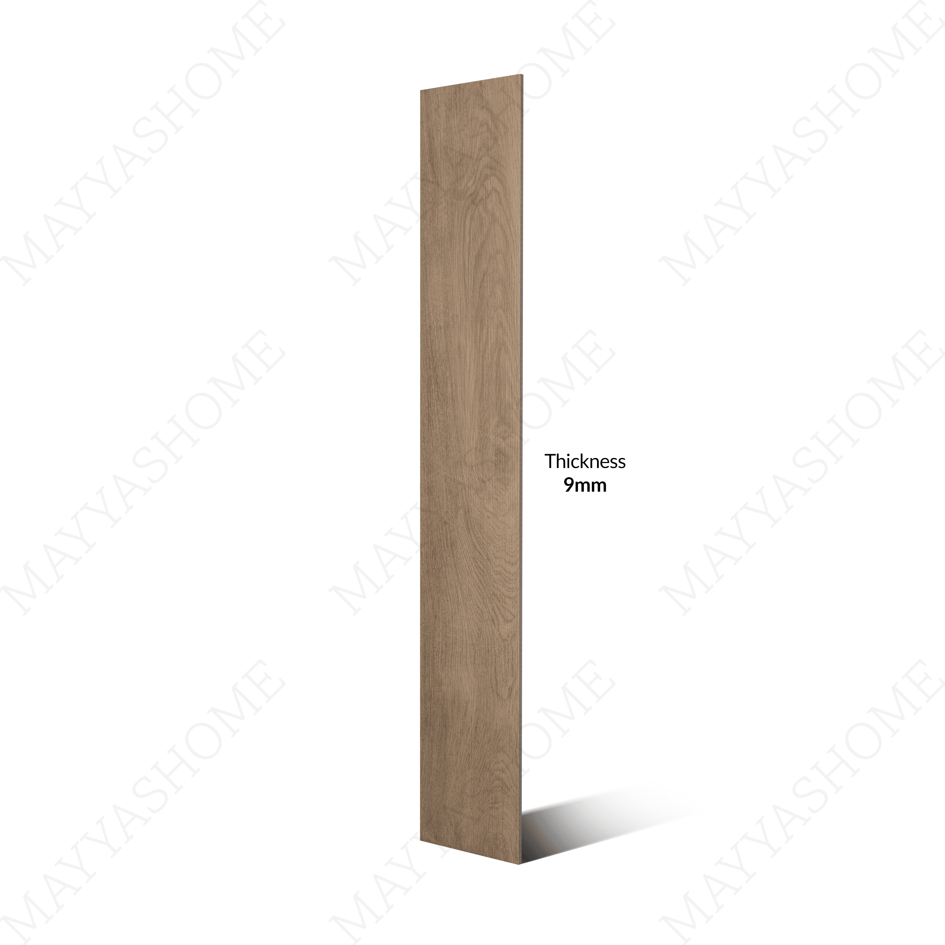Wood Sabbia 20x12cm porcelain tile with 09mm thickness. Sandy beige wood-look tile, durable and stylish for walls, kitchens, and modern interiors.