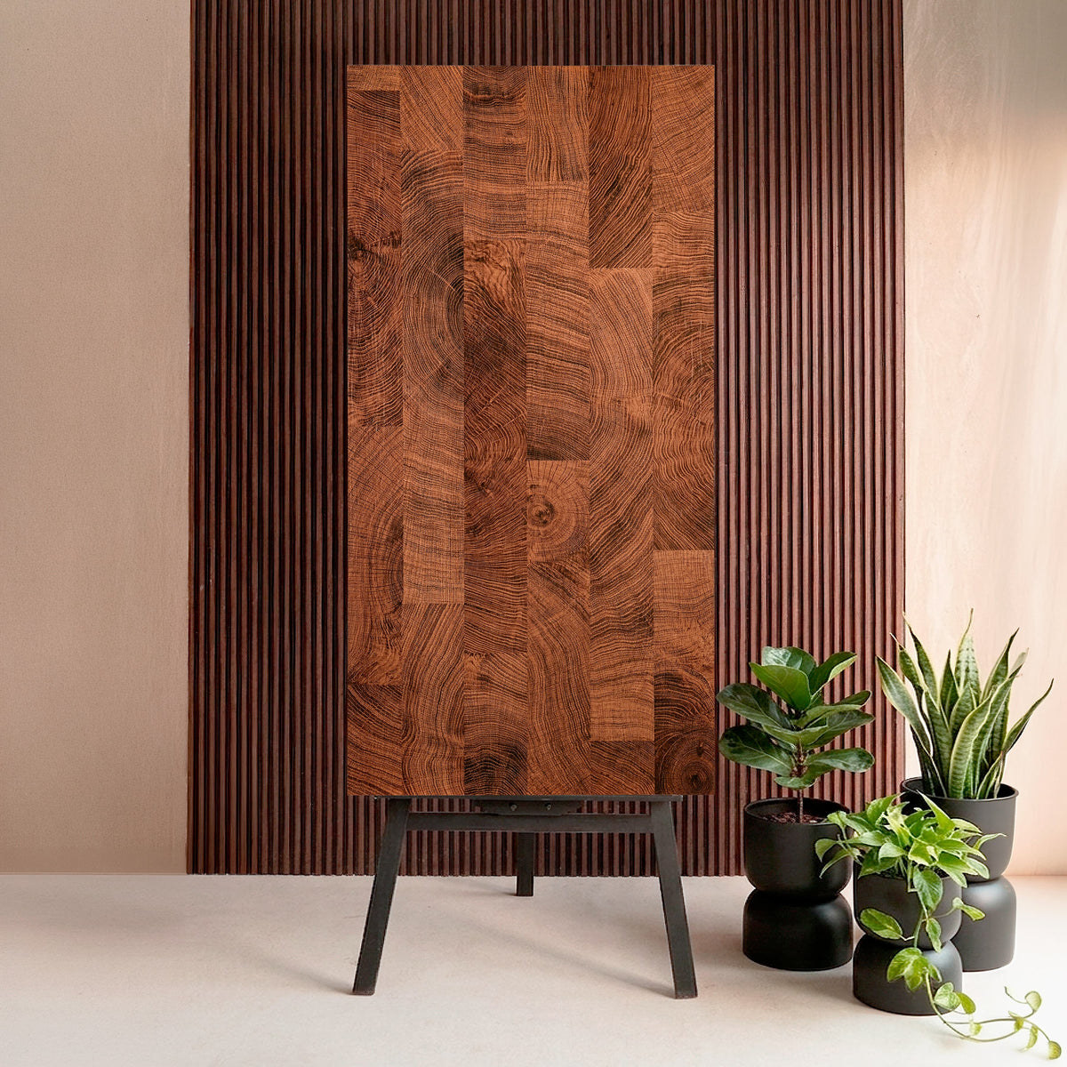 BASE 9008 60x120cm Carving Matt Porcelain Tile – 9MM Textured Dark Grey Finish